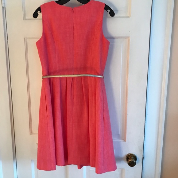 Ellen Tracy sleeveless pleated linen dress - Picture 9 of 9